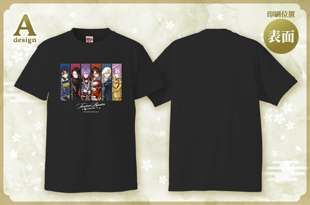刀剣乱舞ONLINE カスタムラボ Tシャツ Aパターン 前面デザイン