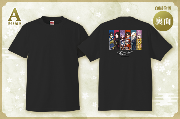 刀剣乱舞ONLINE カスタムラボ Tシャツ Aパターン 背面デザイン