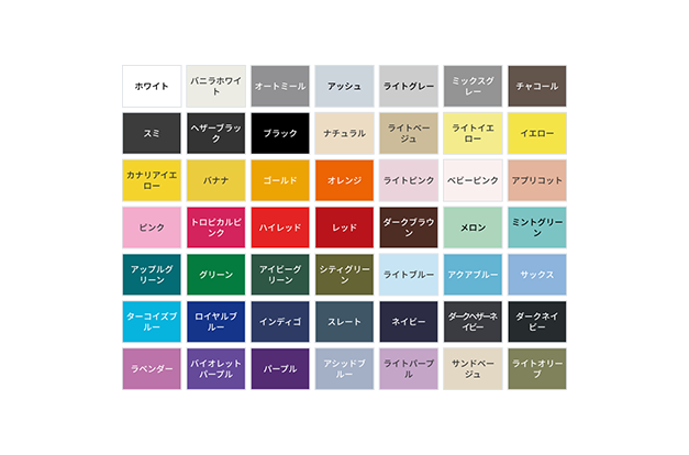 刀剣乱舞ONLINE カスタムラボ Tシャツ カラー一覧